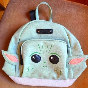 Baby yoda backpack.